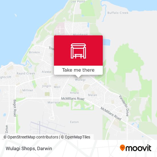 Wulagi Shops map