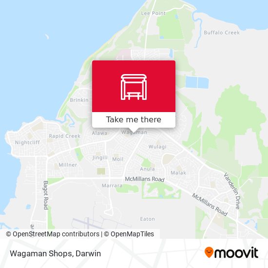 Wagaman Shops map