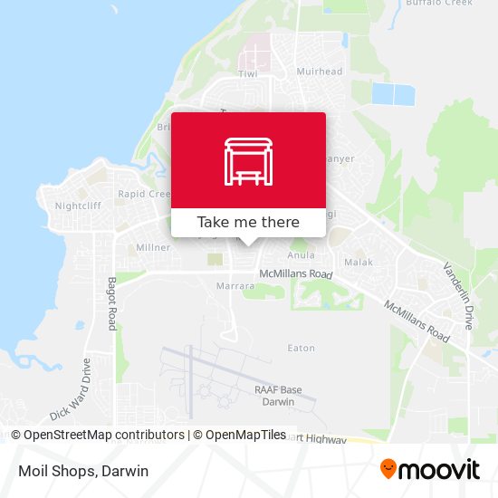 Moil Shops map