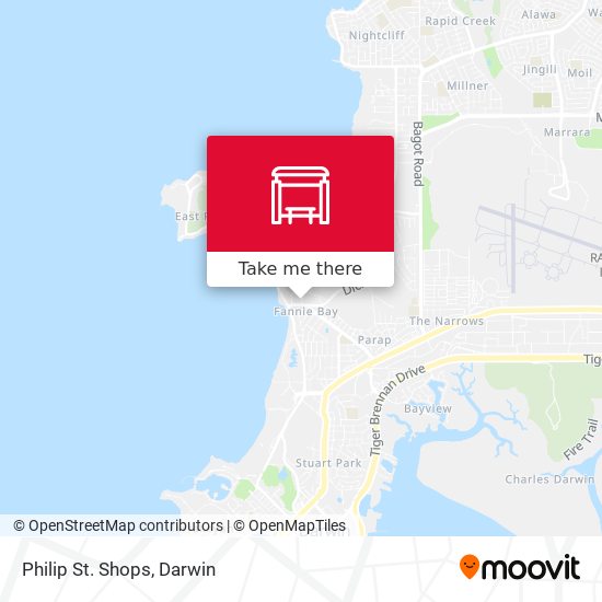 Philip St. Shops map