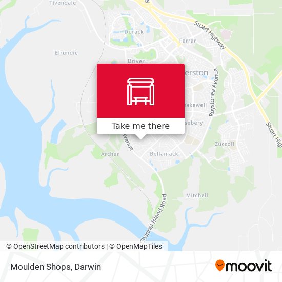 Mapa Moulden Shops