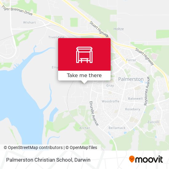 Mapa Palmerston Christian School