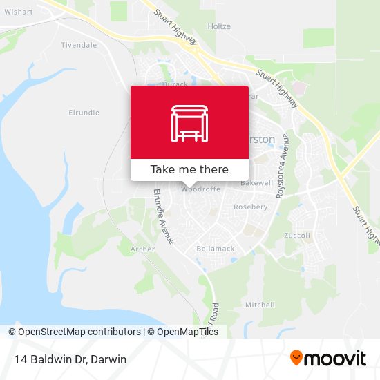 14 Baldwin Dr map