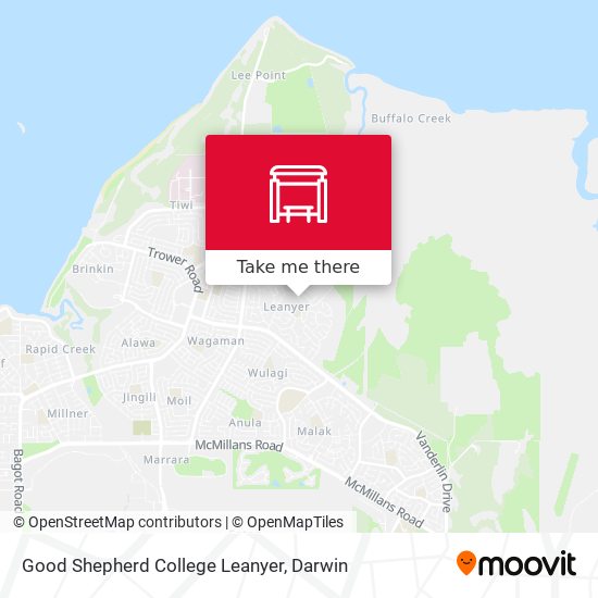 Good Shepherd College Leanyer map