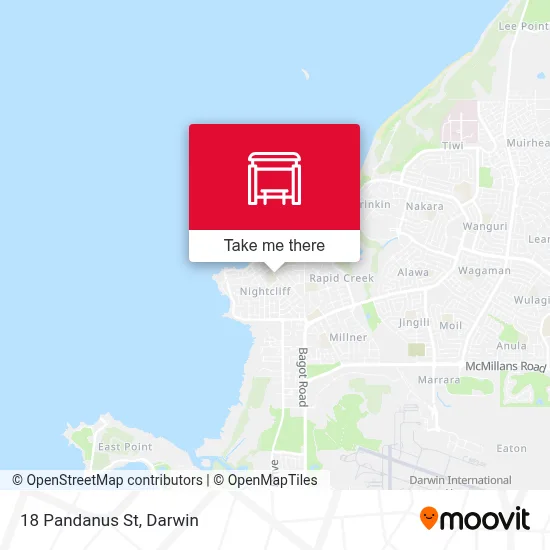 Mapa 18 Pandanus St