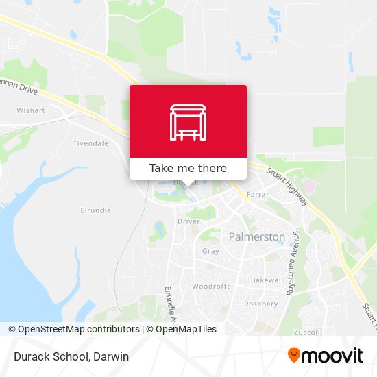 Mapa Durack School