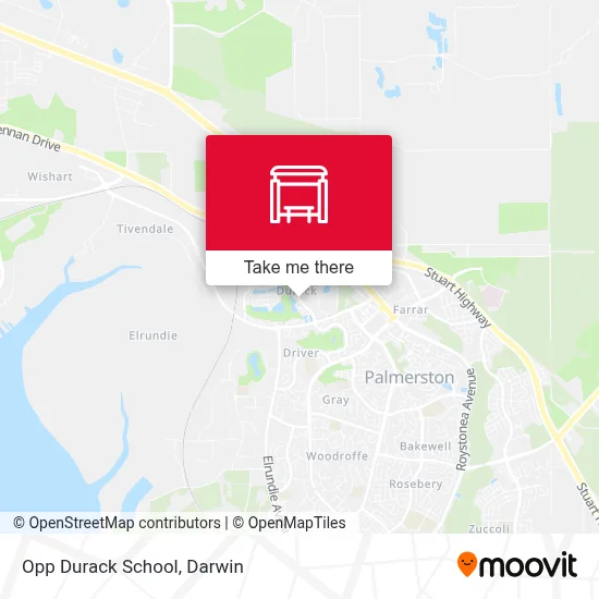 Mapa Opp Durack School