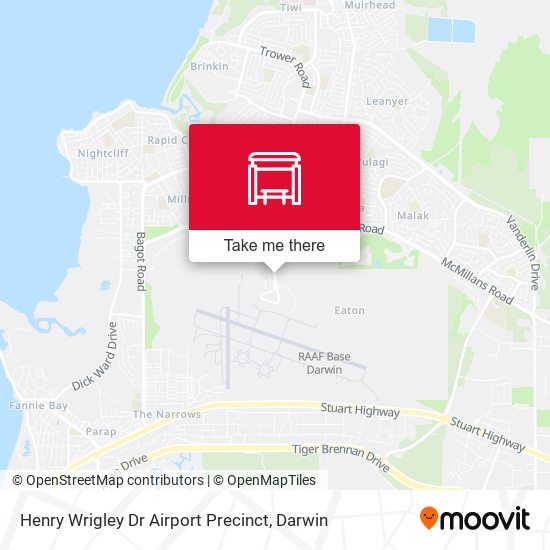 Mapa Henry Wrigley Dr Airport Precinct