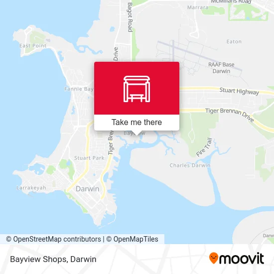 Mapa Bayview Shops