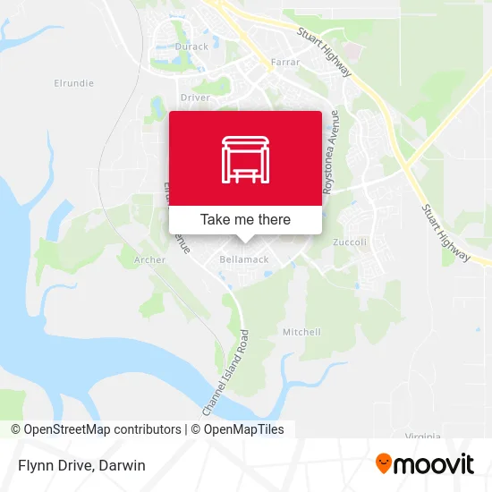 Mapa Flynn Drive