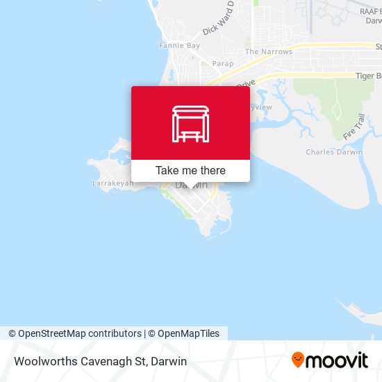 Woolworths Cavenagh St map