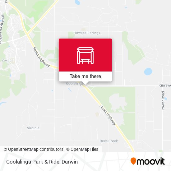 Mapa Coolalinga Park & Ride