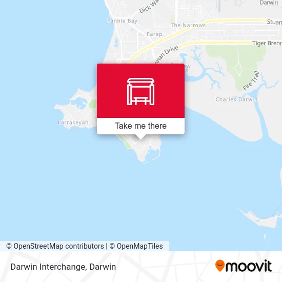 Mapa Darwin Interchange