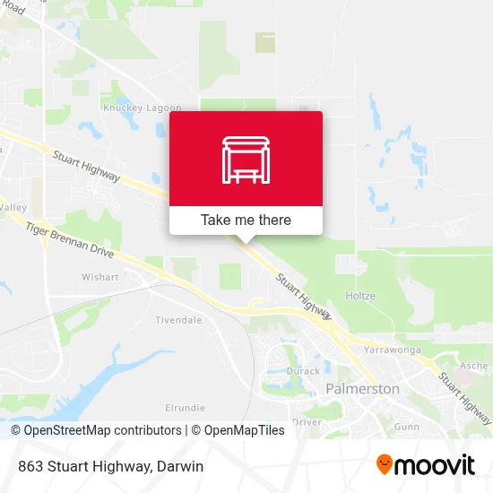 Mapa 863 Stuart Highway