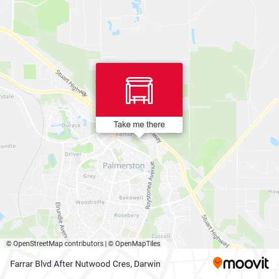 Farrar Blvd After Nutwood Cres map