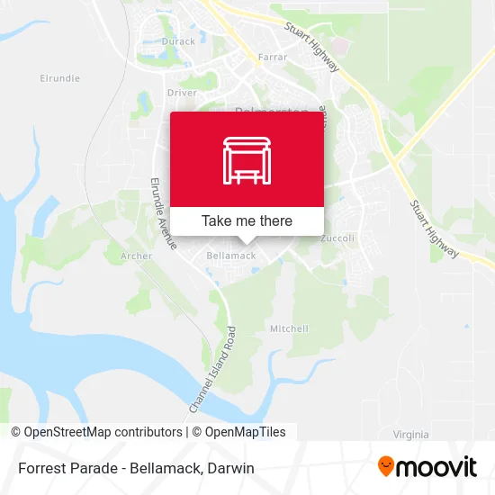 Mapa Forrest Parade - Bellamack