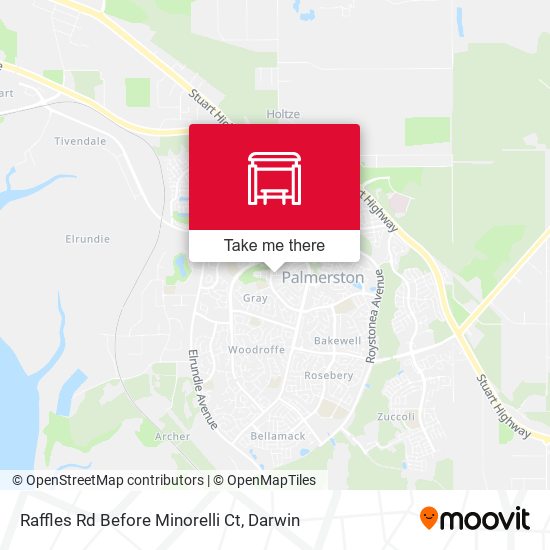 Raffles Rd Before Minorelli Ct map