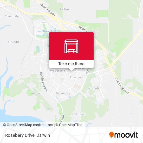 Rosebery Drive map