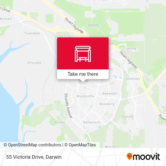Mapa 55 Victoria Drive