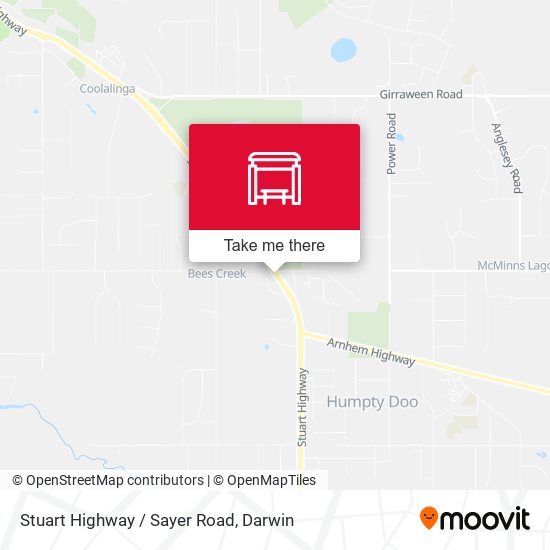 Stuart Highway / Sayer Road map