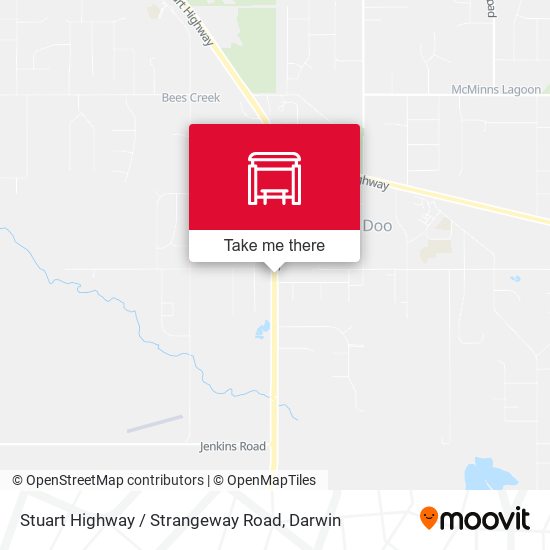 Stuart Highway / Strangeway Road map