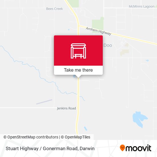 Stuart Highway / Gonerman Road map