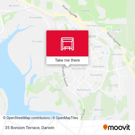 Mapa 35 Bonson Terrace