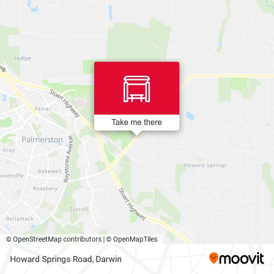 Howard Springs Road map