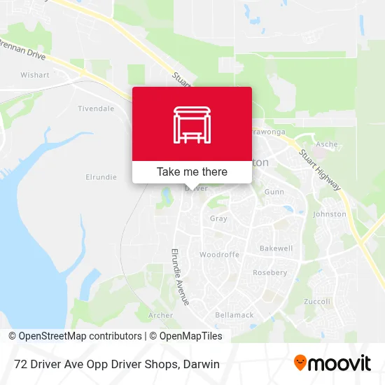 Mapa 72 Driver Ave Opp Driver Shops