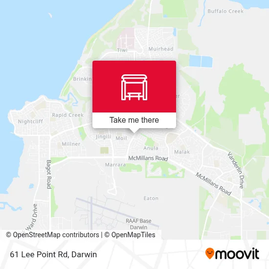 Mapa 61 Lee Point Rd