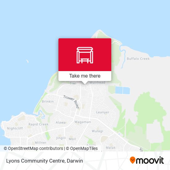 Mapa Lyons Community Centre