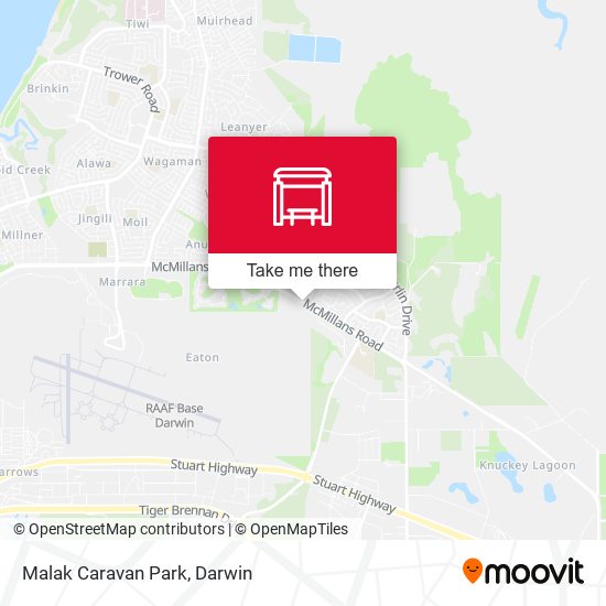 Malak Caravan Park map