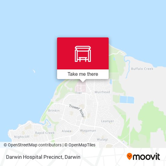 Mapa Darwin Hospital Precinct