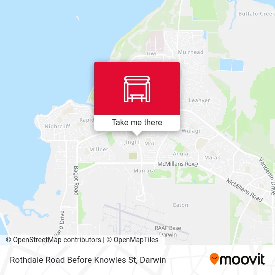 Mapa Rothdale Road Before Knowles St