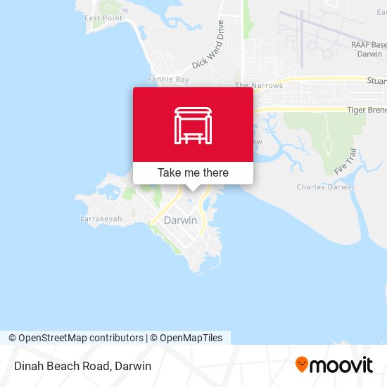 Mapa Dinah Beach Road