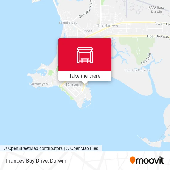 Mapa Frances Bay Drive