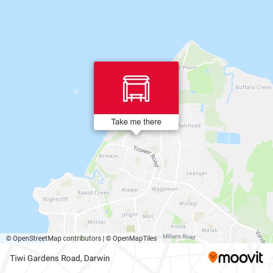 Tiwi Gardens Road map
