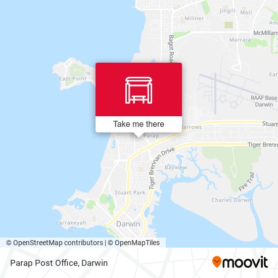 Mapa Parap Post Office