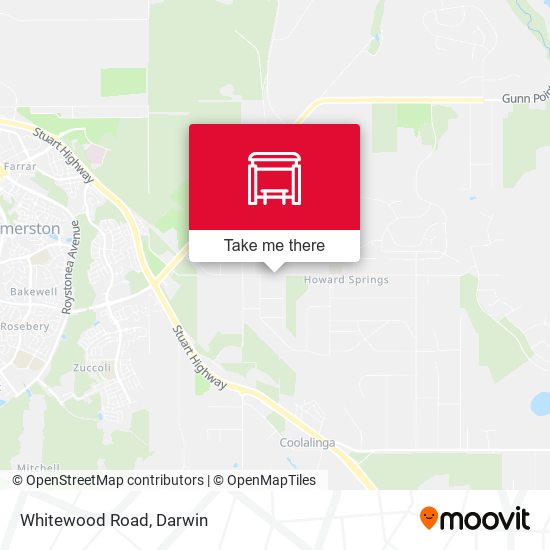 Mapa Whitewood Road