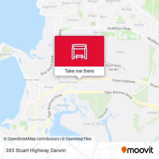 383 Stuart Highway map