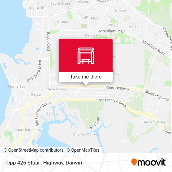 Mapa Opp 426 Stuart Highway