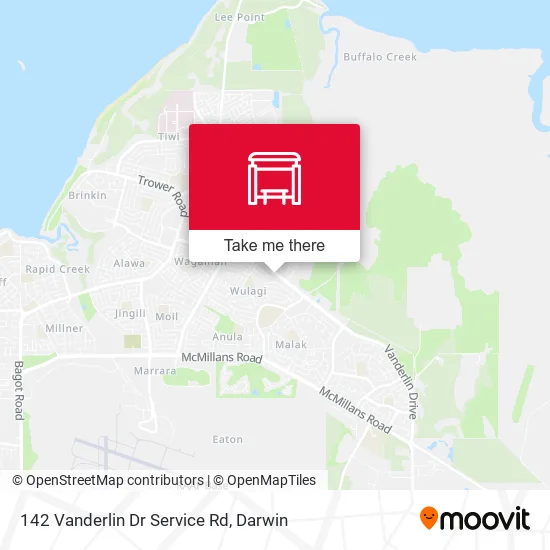 142 Vanderlin Dr Service Rd map