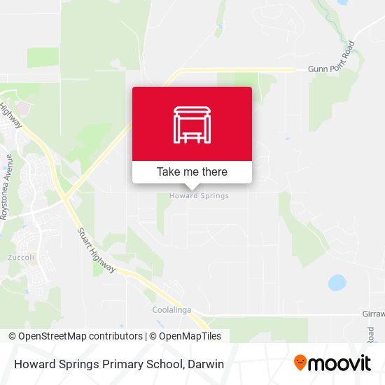 Mapa Howard Springs Primary School