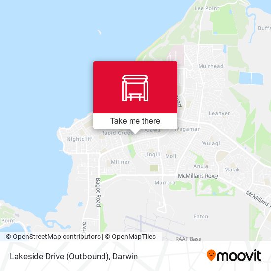 Lakeside Drive (Outbound) map