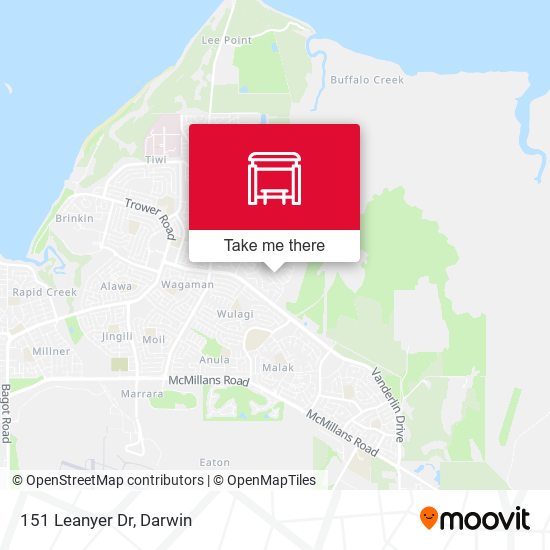 Mapa 151 Leanyer Dr