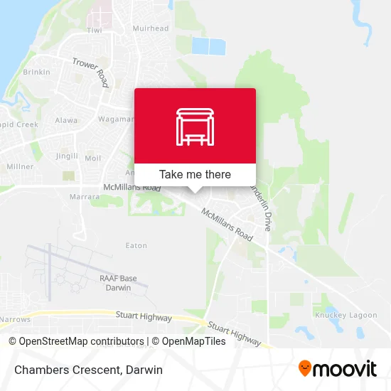 Mapa Chambers Crescent