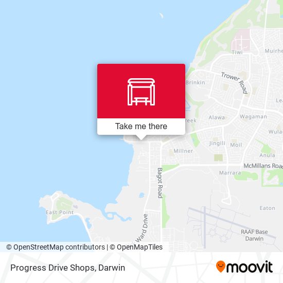 Progress Drive Shops map