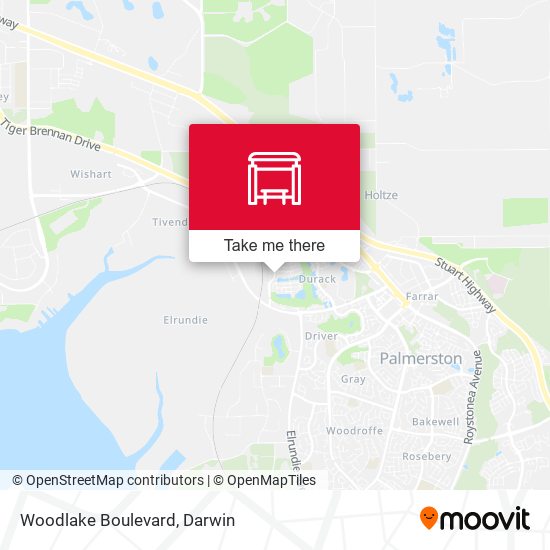 Mapa Woodlake Boulevard