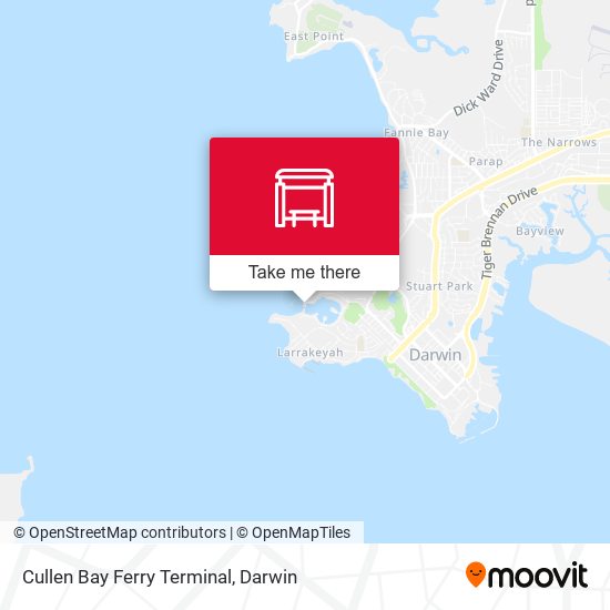 Cullen Bay Ferry Terminal map