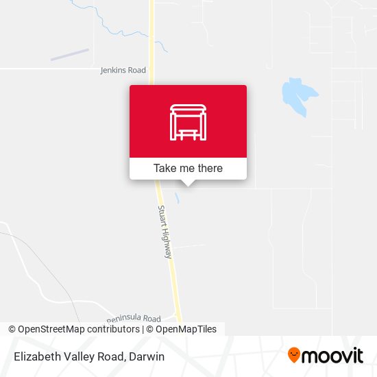 Mapa Elizabeth Valley Road